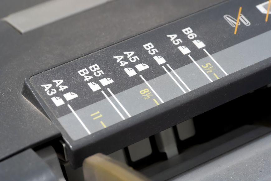 Les formats A3 et A4 sur une imprimante