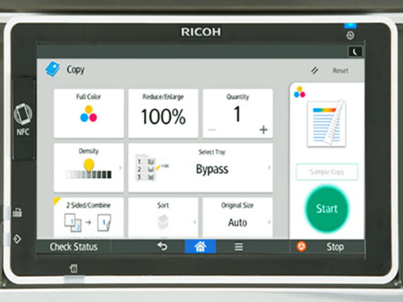 Ricoh-mpc-8003-ecran-bord