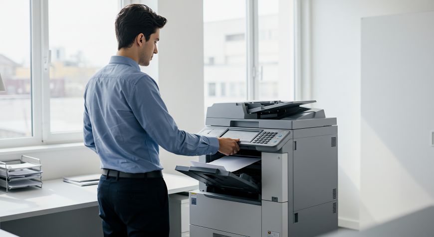 Photocopieur multifonction professionnel utilisé dans une TPE / PME